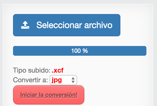 Comment convertir XCF en JPG en ligne